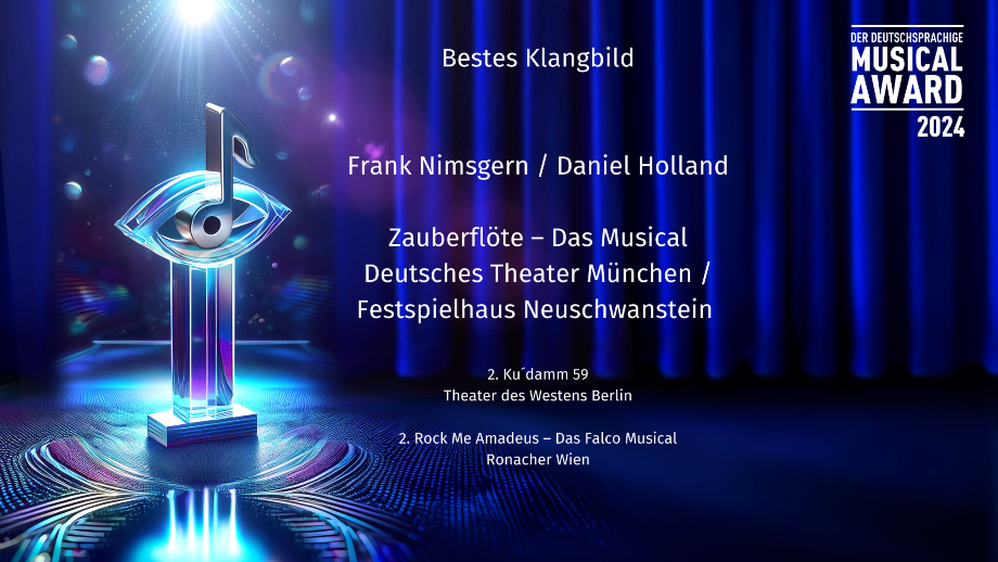 Auszeichnung Muscial Awards Bestes Klangbild für das Festspielhaus Neuschwanstein Füssen
