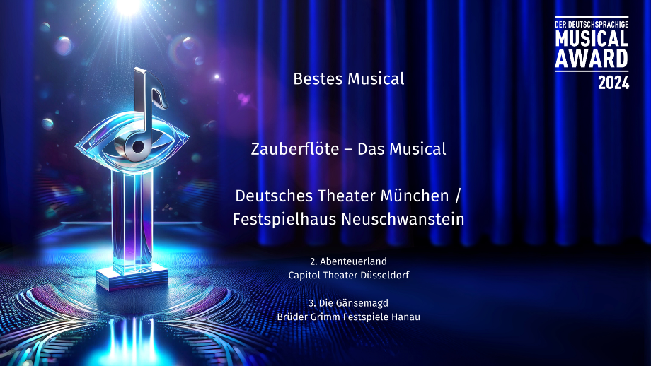 Auszeichnung Beste Musical Awards für das Festspielhaus Neuschwanstein Füssen